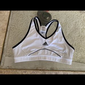 White Adidas Sports Bra